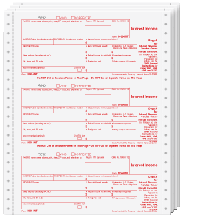 1099INT Continuous 4-Part set