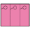 Door Hangers 3 Per Page - Perfed Circle - Rose Wine