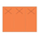 Door Hangers 3 Per Page - Perfed 'X' - Tangerine