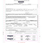 Federal Drug Testing Chain of Custody Form (front)