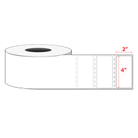 4 x 2" Thermal Transfer Label Roll