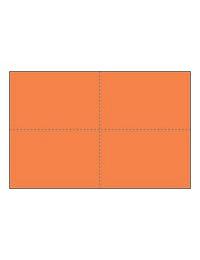 Four-of-a-Kind Bright Color Postcards - Tangerine