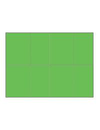 Four-of-a-Kind Utility Bright Color Postcards - Sonic Green