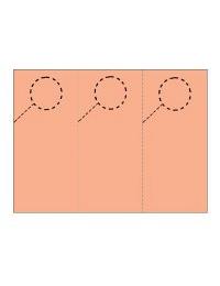Door Hangers 3 Per Page - Perfed Circle - Sockeye Salmon