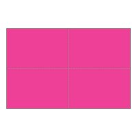 Four-of-a-Kind Bright Color Postcards - Popping Pink