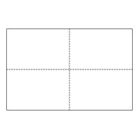 Four-of-a-Kind Heavyweight Standard White Postcards