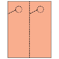 Door Hangers 2 Per Page - Perfed Circle - Sockeye Salmon
