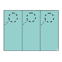 Surfer Blue 3 per page door hangers