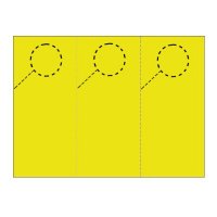 Door Hangers 3 Per Page - Perfed Circle - Sunshine