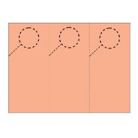 Door Hangers 3 Per Page - Perfed Circle - Sockeye Salmon