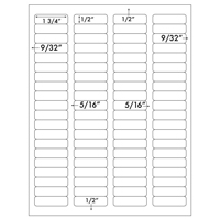 Label 80UP 1 3/4" x 1/2"  Template for Microsoft Publisher