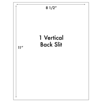 Poly Label 1UP 8 1/2" x 11" -1 vertical slit (#1020)