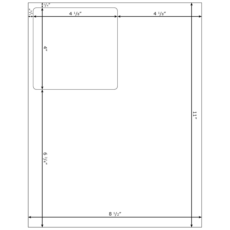 Shipping Label Sheet LS4X4 Template for Microsoft Word