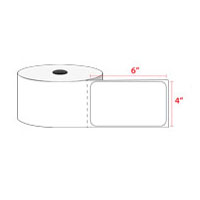 4 x 6" Direct Thermal Label Roll 1" Core