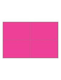 Four-of-a-Kind Bright Color Postcards - Popping Pink