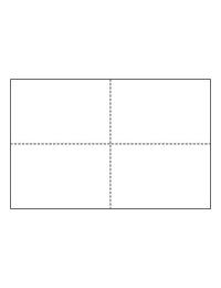 Four-of-a-Kind Heavyweight Standard White Postcards