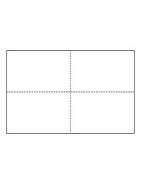 Four-of-a-Kind Lightweight White Postcards