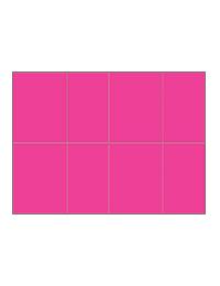 Four-of-a-Kind Utility Bright Color Postcards - Popping Pink