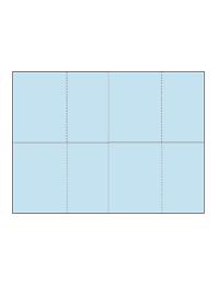Four-of-a-Kind Utility Heavyweight Color Postcards - Baby Blue