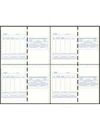 Four-of-a-Kind Utility Standard Preprinted White Postcards