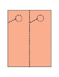 Door Hangers 2 Per Page - Perfed Circle - Sockeye Salmon