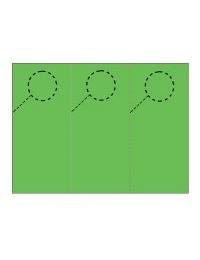 Door Hangers 3 Per Page - Perfed Circle - Sonic Green