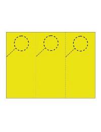 Door Hangers 3 Per Page - Perfed Circle - Sunshine