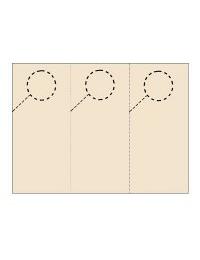 Door Hangers 3 Per Page - Perfed Circle - Classy Cream