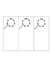 Door Hangers 3 Per Page - Perfed Circle - Lightweight White