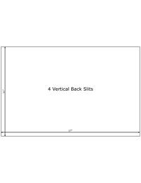 Label 1UP 11x17\" - 4 vertical slits crackback (#5000) 1