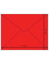 Note Cards Envelopes - Rudolph Red 1