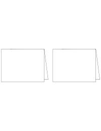 Note Cards - Heavy Premium White (2UP) 2