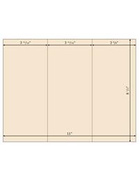 TriFold Brochures / Greeting Cards - Classy Cream 1